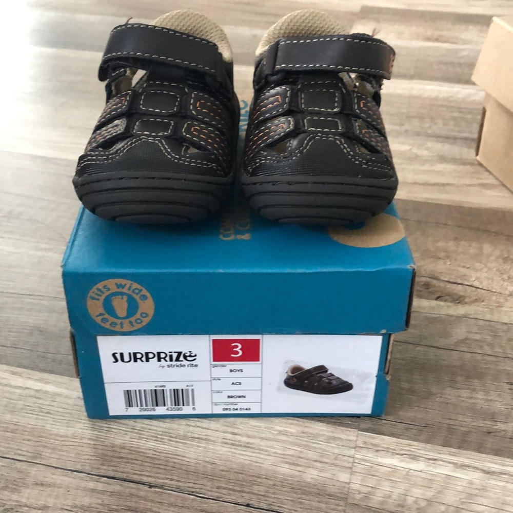 Brand new baby 3 brown sandals